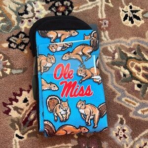 Ole Miss Squirrel Pattern Socks